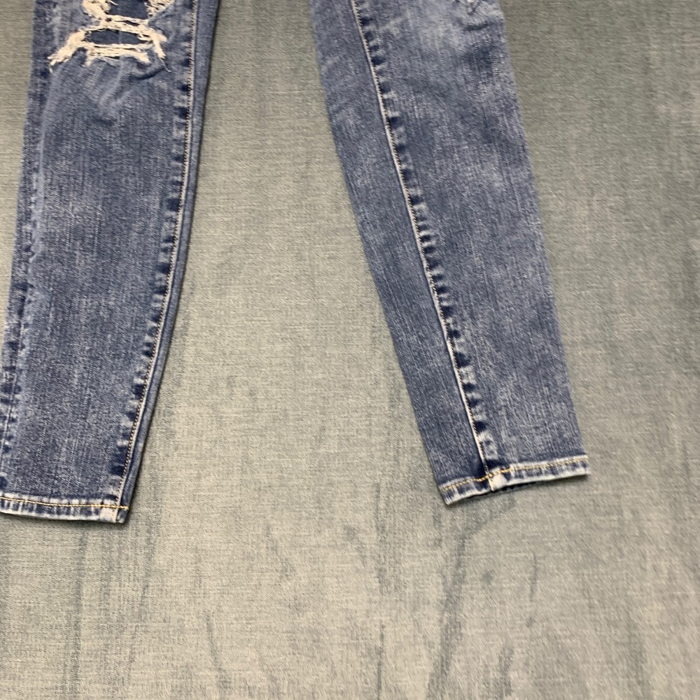 American Eagle Outfitters Curvy Jegging Jeans Womens 0R Blue Denim High Rise - Picture 2 of 16